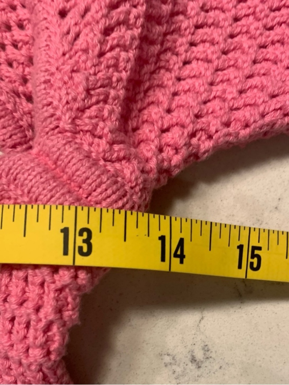 American Eagle Outfitters Pink Crochet Square Neck Sweater NWT - S - Picture 7 of 8